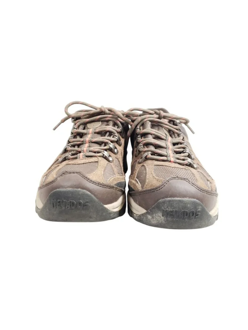 Nevados Womens Size 8.5 Wide Brown Low Hiking Shoes Mesh Suede
